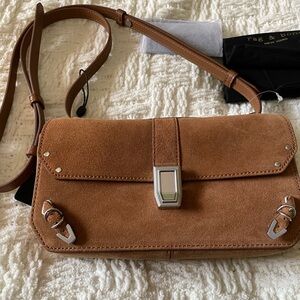 Rag & Bone Brown Suede Crossbody Bag